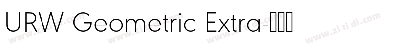URW Geometric Extra字体转换